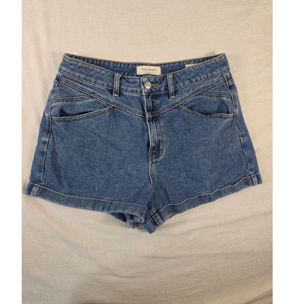 PacSun Los Angeles Mom Shorts Medium Wash Denim 30